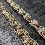 14k gouden magnum schakel ketting dik model, Ophalen of Verzenden
