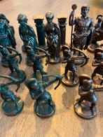 Romeins Schaakspel - Metalen Beelden Bronzen Afwerking Decor, Ophalen