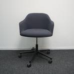 Vitra softshell Vergaderstoel Bureaustoel Antraciet | Zwart, Huis en Inrichting, Ophalen of Verzenden, Gebruikt, Grijs, Bureaustoel