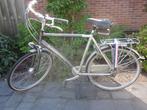 Batavus Crescendo zilvergrijze herenfiets 61 inch met 7 vers, Ophalen, Minder dan 10 versnellingen, Gebruikt, Vering