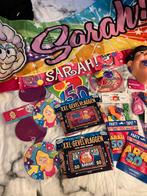 Sarah  50 slingers en ballonnen gevelvlaggen enzv.., Tickets en Kaartjes, Eén persoon