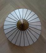 Art Deco glas in lood Plafondlamp, Huis en Inrichting, Lampen | Plafondlampen, Ophalen, Zo goed als nieuw, Glas, Art Deco