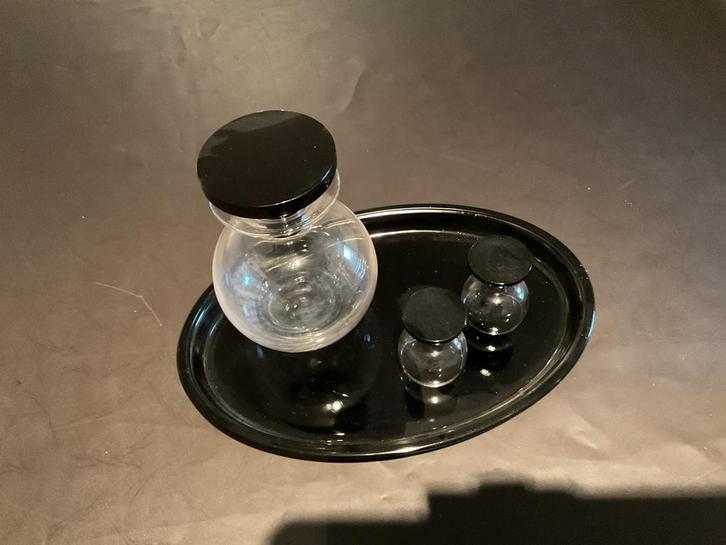 Likeurset en peper, zout en mostert stelletje, Antiek en Kunst, Antiek | Glas en Kristal, Ophalen of Verzenden