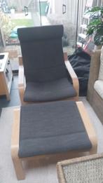 Ikea  stoel  poang met voetenbank, Tuin en Terras, Ophalen, Gebruikt