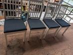 Eettafel stoelen, Huis en Inrichting, Stoelen, Ophalen, Gebruikt, Grijs