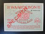 Nederland Winterhulp 2½ gulden 1941/42 SPECIMEN  WO2, Postzegels en Munten, Bankbiljetten | Nederland, Los biljet, 2½ gulden, Ophalen of Verzenden