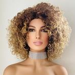Pruik afro schouderlang haar kleine spiraalkrullen, Sieraden, Tassen en Uiterlijk, Uiterlijk | Haarverzorging, Verzenden, Nieuw