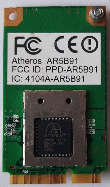 Atheros AR5B91 9281 ABGN-  802.11b/g/n - Mini PCI-e beschikbaar voor biedingen