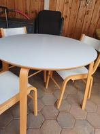 Eethoek, Huis en Inrichting, Stoelen, Gebruikt, Wit, Ophalen of Verzenden, Vier