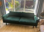 Bank Karwei velvet groen, Huis en Inrichting, Ophalen, Gebruikt, Driepersoons, Rechte bank