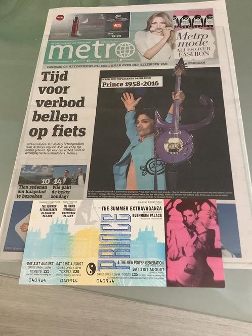 Prince Oud Concertkaartje concertticket, Verzamelen, Muziek, Artiesten en Beroemdheden, Ophalen of Verzenden