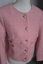 Roze H&M tweed/ boucle Jasje - Maat M, Maat 38/40 (M), H&M, Nieuw, Ophalen of Verzenden