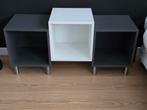 4 kastjes ikea 35x35x35 met rvs pootjes., Ophalen, Overige materialen, Zo goed als nieuw, Minder dan 150 cm