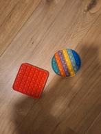 Twee Pop It Fidget Toys - Regenboog & Rood, Ophalen of Verzenden, Gebruikt