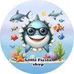 LF3993 ouwel haai 20x4,7cm eetbare cupcake rondjes vers, Ophalen of Verzenden, Nieuw, Cupcakes, Versiering