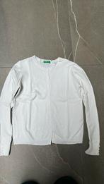 BENETTON | Fijn wit basic vestje | Maat: 140, Gebruikt, United Colors of Benetton, Meisje, Trui of Vest