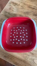 Tupperware Allegra multifunctionele schaal, rood wit ,, Huis en Inrichting, Keuken | Tupperware, Ophalen of Verzenden, Zo goed als nieuw