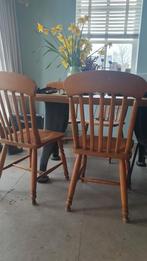4 houten eetkamerstoelen grange, Huis en Inrichting, 4 tot 6 stoelen, Gebruikt, Ophalen of Verzenden