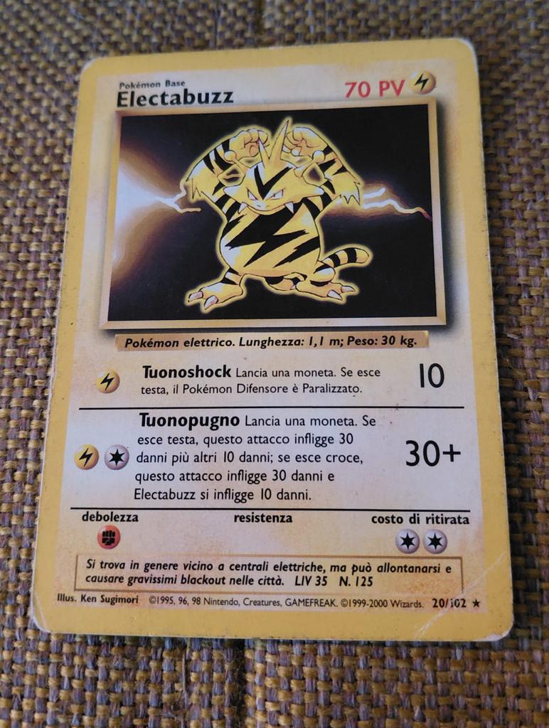 Pokemon Kaart - Electabuzz, Ophalen of Verzenden, Gebruikt, Losse kaart