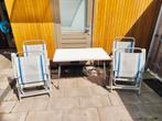 Dukdalf stoelen en tafel, Caravans en Kamperen, Kampeermeubelen, Ophalen, Gebruikt, Campingstoel