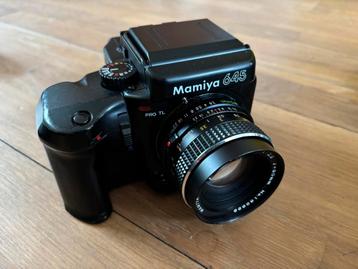 Mamiya 645 PRO TL + 55mm f2.8, 80mm f2.8, 150mm f3.5 lenzen beschikbaar voor biedingen