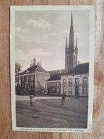 ansichtkaart Breda Princenhage gemeentehuis kerk pastorie, Ophalen of Verzenden, 1920 tot 1940, Gelopen, Noord-Brabant