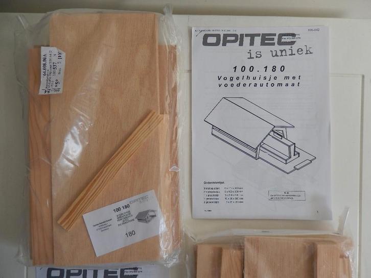 Opitec hobbyfix pakket houten vogelhuisje + voederautomaat, Hobby en Vrije tijd, Knutselen, Nieuw, Knutselwerk, Ophalen of Verzenden