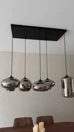 Smoke Glas Plafondlamp - 5 lichten, Huis en Inrichting, Lampen | Hanglampen, Ophalen, Zo goed als nieuw, Glas, 50 tot 75 cm
