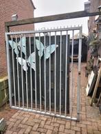 Tweedelig Hekwerk met Poort - Zwaar Uitvoering, Tuin en Terras, Ophalen, Met poort, Gebruikt, Spijlenhekwerk