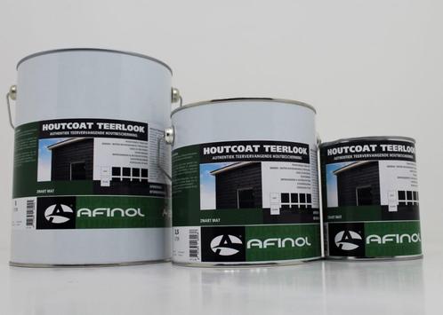 Houtcoat teerlook zwart, Doe-het-zelf en Verbouw, Verf, Beits en Lak, Nieuw, Verf, Minder dan 5 liter, Zwart, Ophalen