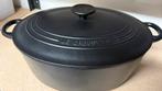 Le creuset braadpan 31 cm mat zwart, Ophalen, Zo goed als nieuw, Gietijzer, Koekenpan of Braadpan