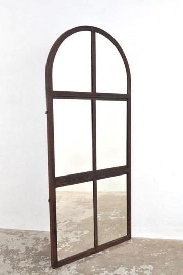 Industriële gietijzeren spiegel boogspiegel 76x171 cm beschikbaar voor biedingen