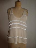 3.1 Phillip Lim top XS crème witte ringetjes groot en klein, Verzenden, Wit, Zo goed als nieuw, Zonder mouw