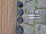 46 kg + 2 halters, Ophalen, Gebruikt, Halterset
