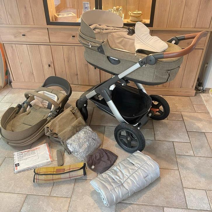 Kinderwagen Stokke Trailz Nordic Green, Kinderen en Baby's, Kinderwagens en Combinaties, Gebruikt, Kinderwagen, Overige merken