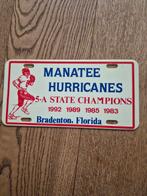 Manatee Hurricanes Nummerplaat, Ophalen of Verzenden