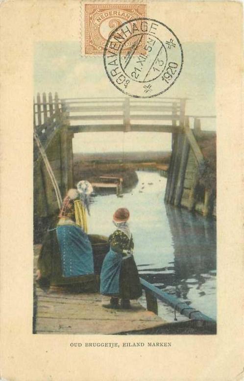 (300-391-051) Marken Oud Bruggetje, Verzamelen, Ansichtkaarten | Nederland, Noord-Holland, Verzenden