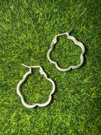 Zilveren Oorringen - Bloem Design - 950 Zilver, Sieraden, Tassen en Uiterlijk, Ophalen of Verzenden, Nieuw, Zilver, Hangers