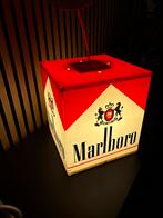 Zeldzame Marlboro Lichtbak / Hanglamp 27x27x27cm, Verzamelen, Verzenden, Gebruikt, Lichtbak of (neon) lamp