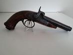 Antiek Dubbelloops Percussie Pistool, Ophalen of Verzenden