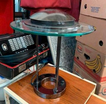 Lamp vintage Boxford Holland B.V. Tafellamp Glas  jaren 80. beschikbaar voor biedingen