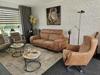 Bank en fauteuil als set of los van elkaar te koop, Ophalen, Metaal, 75 tot 100 cm, Rechte bank
