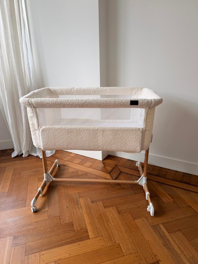 Quax Side-by-Side Co-sleeper Boucle Sheep, Kinderen en Baby's, Babywiegjes en Ledikanten, Ophalen of Verzenden, Zo goed als nieuw