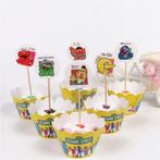 SESAMSTRAAT Taartdecoraties/Toppers+Houders vanaf € 7,95, Verzenden, Nieuw, Taarten of Cupcakes, Versiering