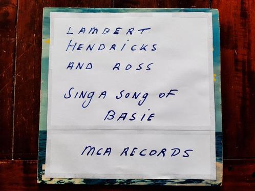 LP Lambert, Hendricks and Ross / Sing a song of Basie (58), Cd's en Dvd's, Vinyl | Jazz en Blues, Gebruikt, Jazz, 1940 tot 1960