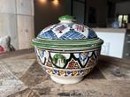 Marokkaanse Safi Aardewerk Pot met Deksel, Antiek en Kunst, Ophalen