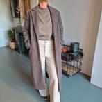 Wollen Object jas, Kleding | Dames, Jassen | Winter, Bruin, Object, Ophalen of Verzenden, Zo goed als nieuw