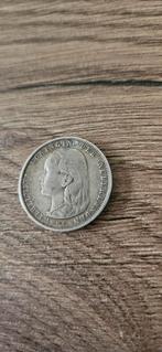 Zilveren gulden 1892 wilhelmina nr.3, 1 gulden, Zilver, Ophalen of Verzenden, Koningin Wilhelmina