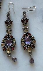 sterling silver earrings- topaz, Amethyst, Peridot, Sieraden, Tassen en Uiterlijk, Oorbellen, Ophalen of Verzenden, Zo goed als nieuw