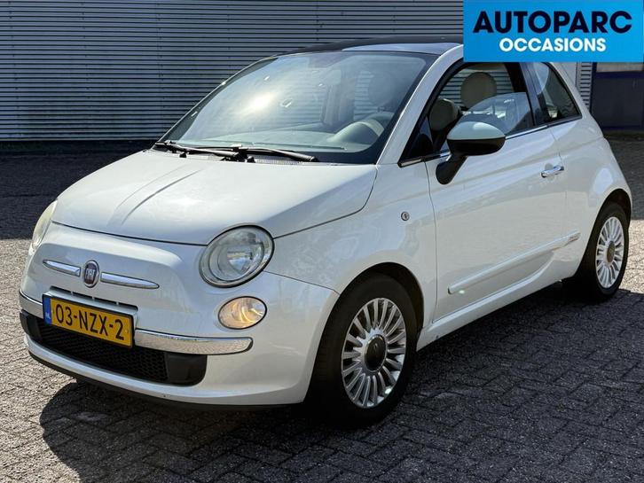 Fiat 500 0.9 TwinAir Lounge , PANORAMADAK, AIRCO, LEDER, RAD, Auto's, Fiat, Bedrijf, Te koop, ABS, Airbags, Airconditioning, Alarm